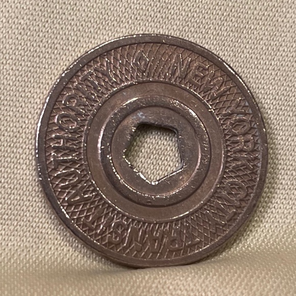 New York City Subway "Five Boroughs" Transit Token Pentagram Token - Picture 2 of 3